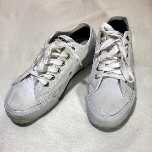 White Polo Sport Vintage Tennis Shoes 